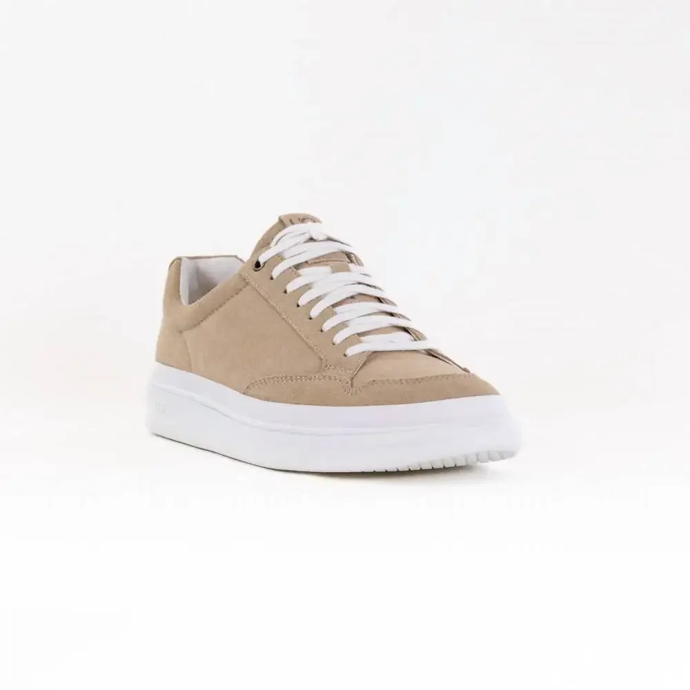 UGG Tan Suede Low-Top Sneakers with White Sole